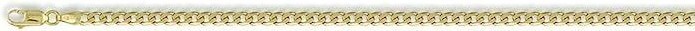 9ct Yellow Gold Curb Chain Necklace/Bracelet 7″ 8″ 16″ 18″ 20″ 6.2mm wide