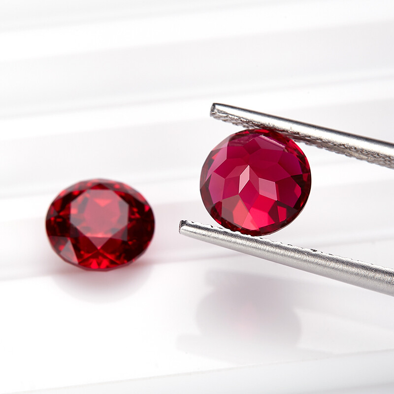 Blood Red Ruby AGL Certified Lab Grown Ruby Loose Gemstone Round Cut 0.3ct~4.3ct