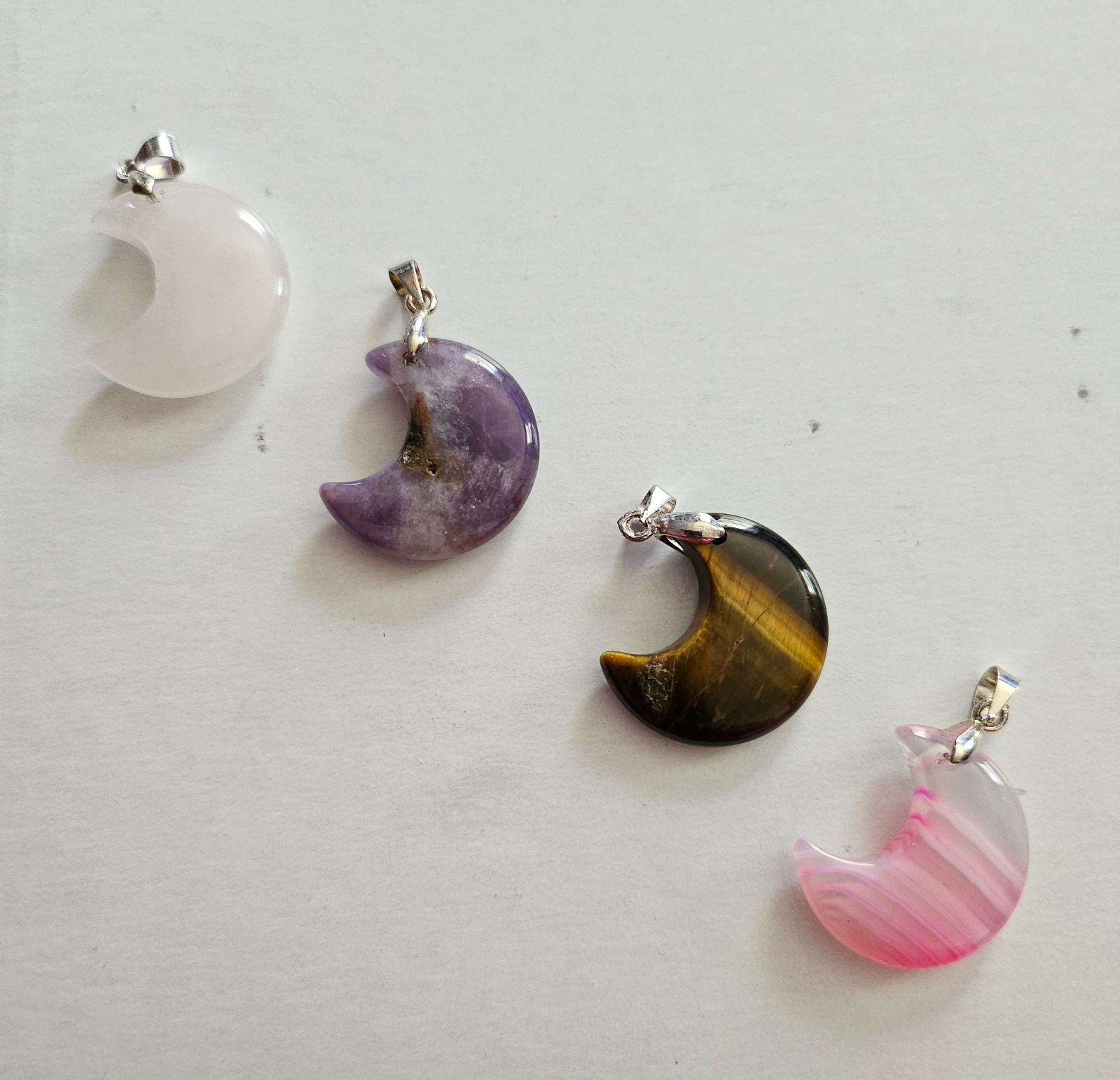 Assorted Crystal pendants with matching necklace