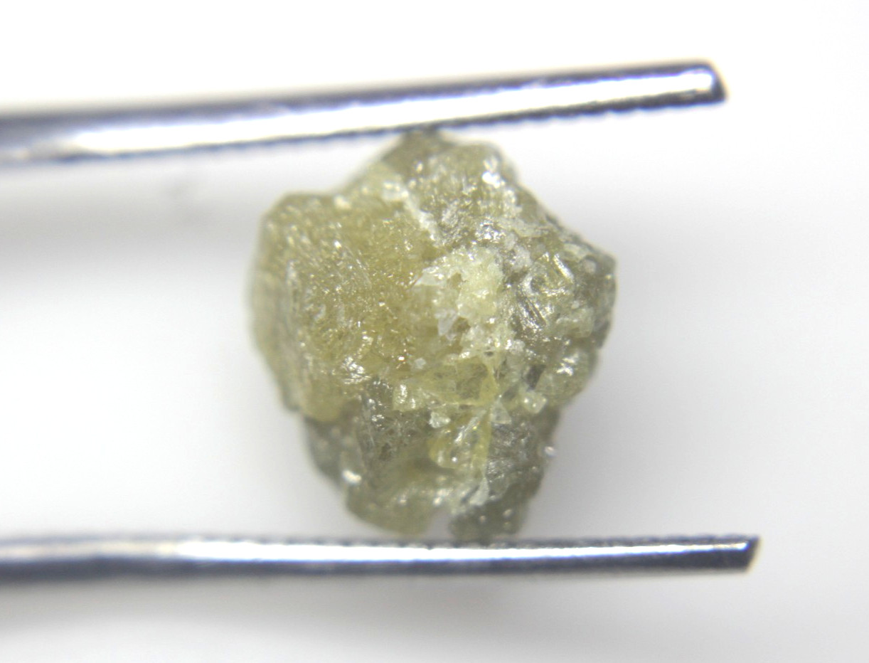 6.23CTS /1 PIECE NATURAL REAL RAW UNCUT YELLOW ROUGH DIAMOND 11.53×10.47×7.21 MM