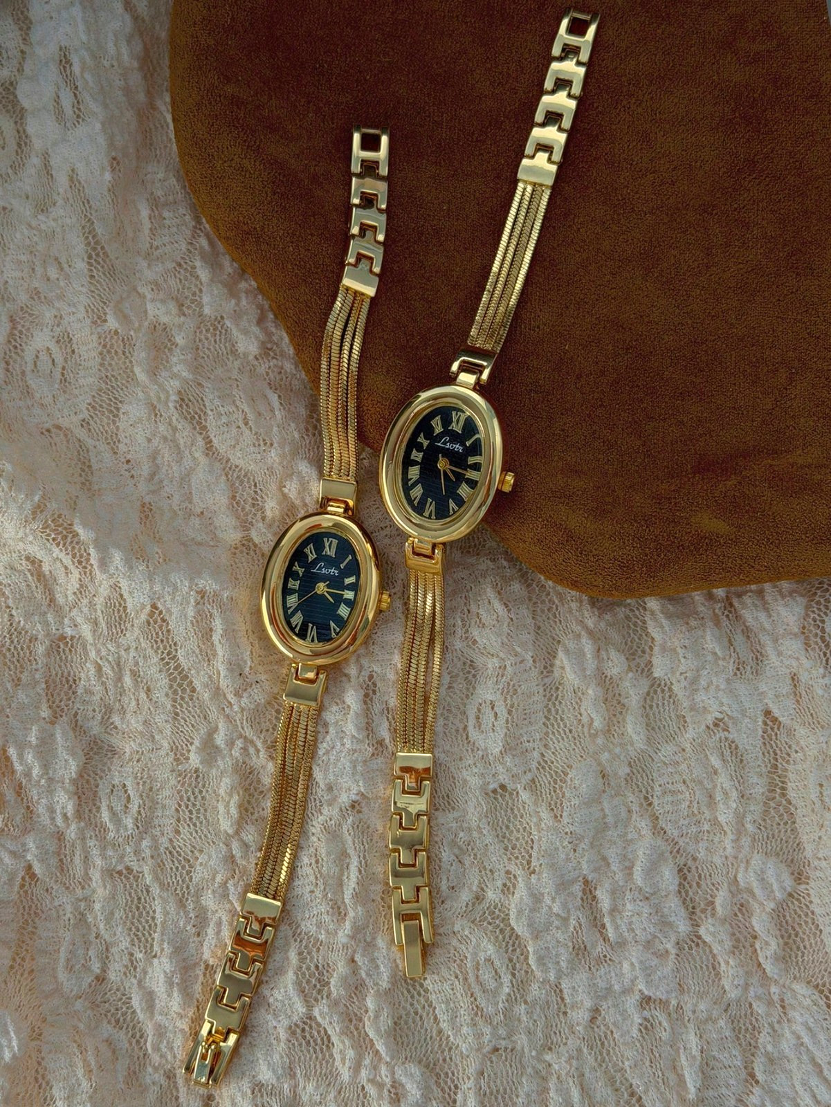 Gold French Vintage Style Unique Dainty Women’s Wrist Watch Trendy Cute Gift
