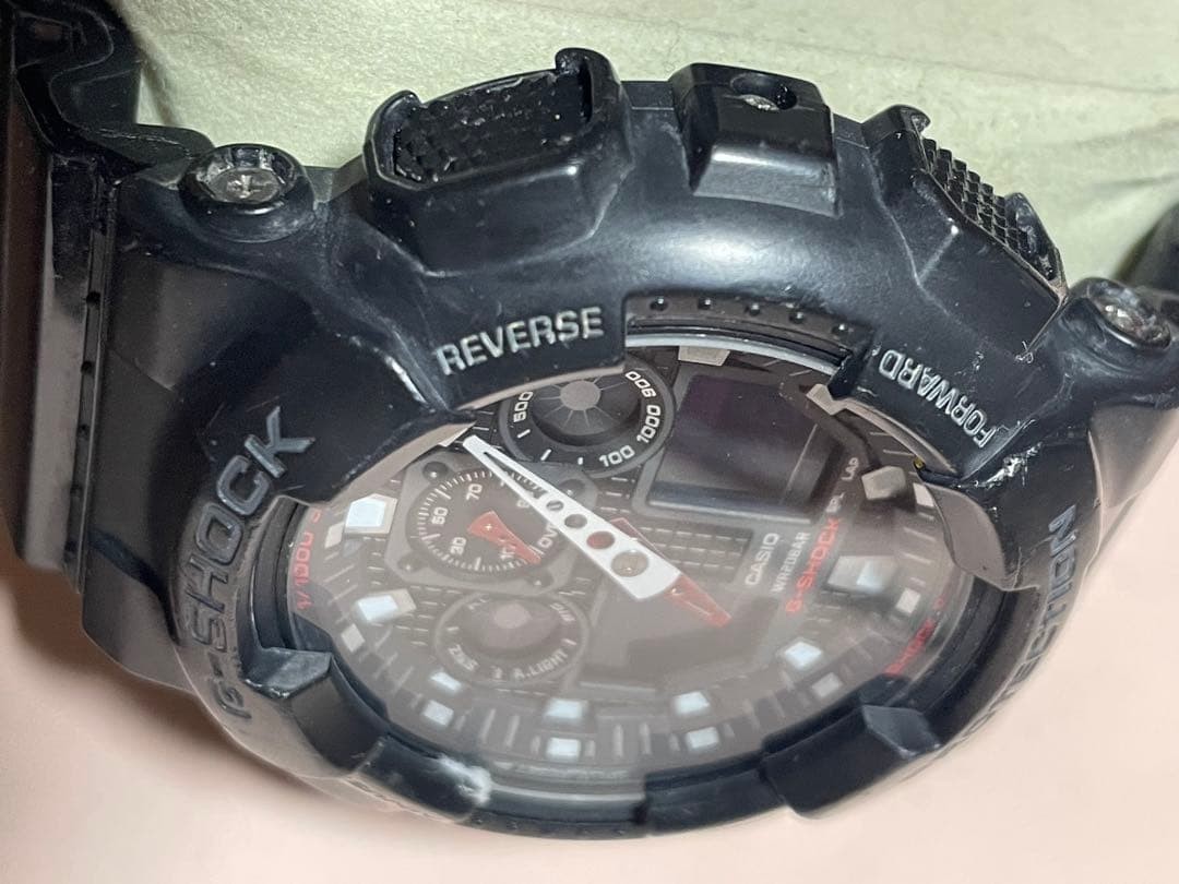 CASIO G-SHOCK GA-100B Watch, Black