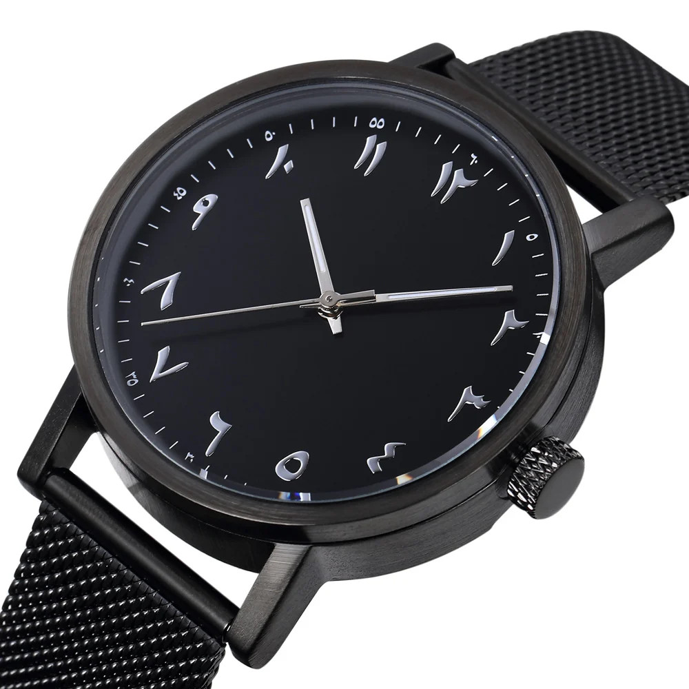 Leather Strap Watch Quartz Movement 40mm Dial Stainless Steel Crown Mineral
