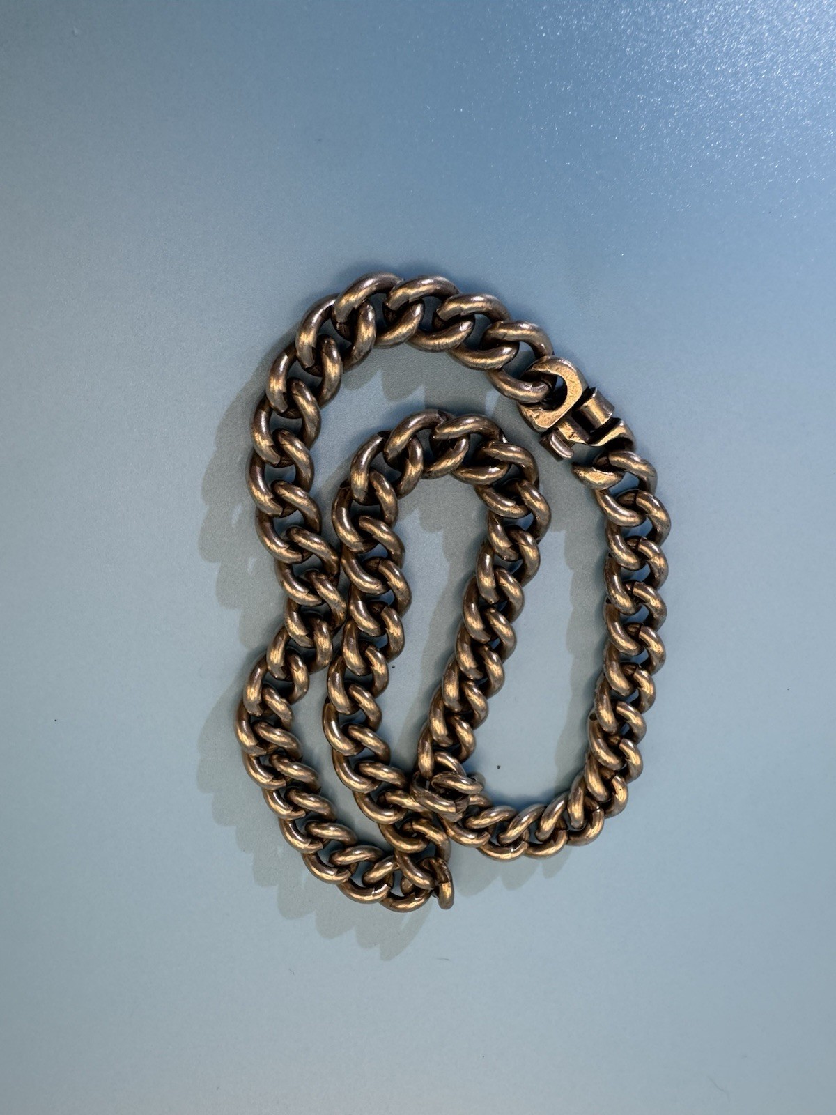 Studebaker Metals Signature Neck Chain 16” Sterling Silver Work Patina