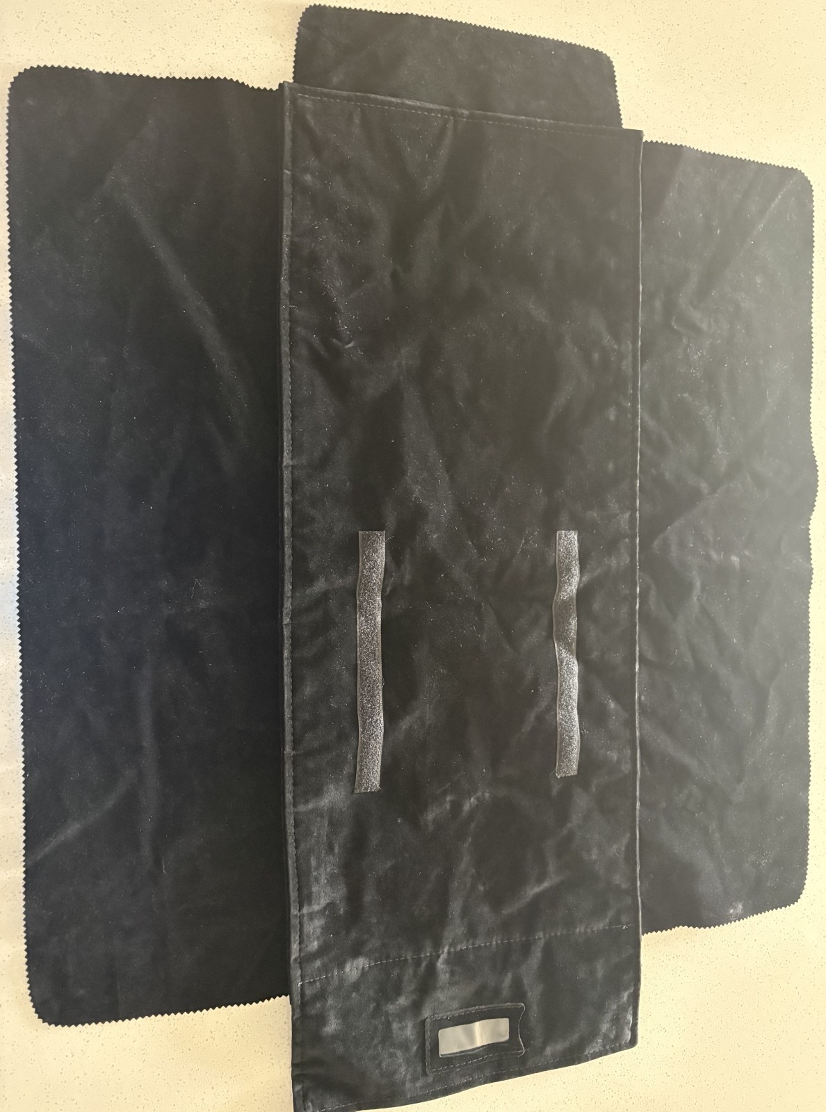 Velvet Travel Jewelry Case Roll Bag Organizer for Necklace Made in Italy