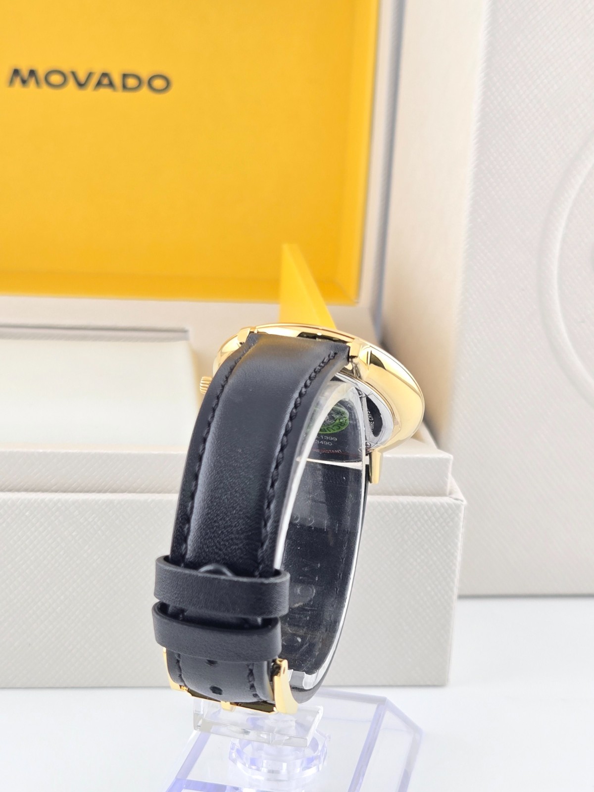 Movado Ultra Slim Women’s Black Dial Watch Refurbished – 0607091 ($795 MSRP)