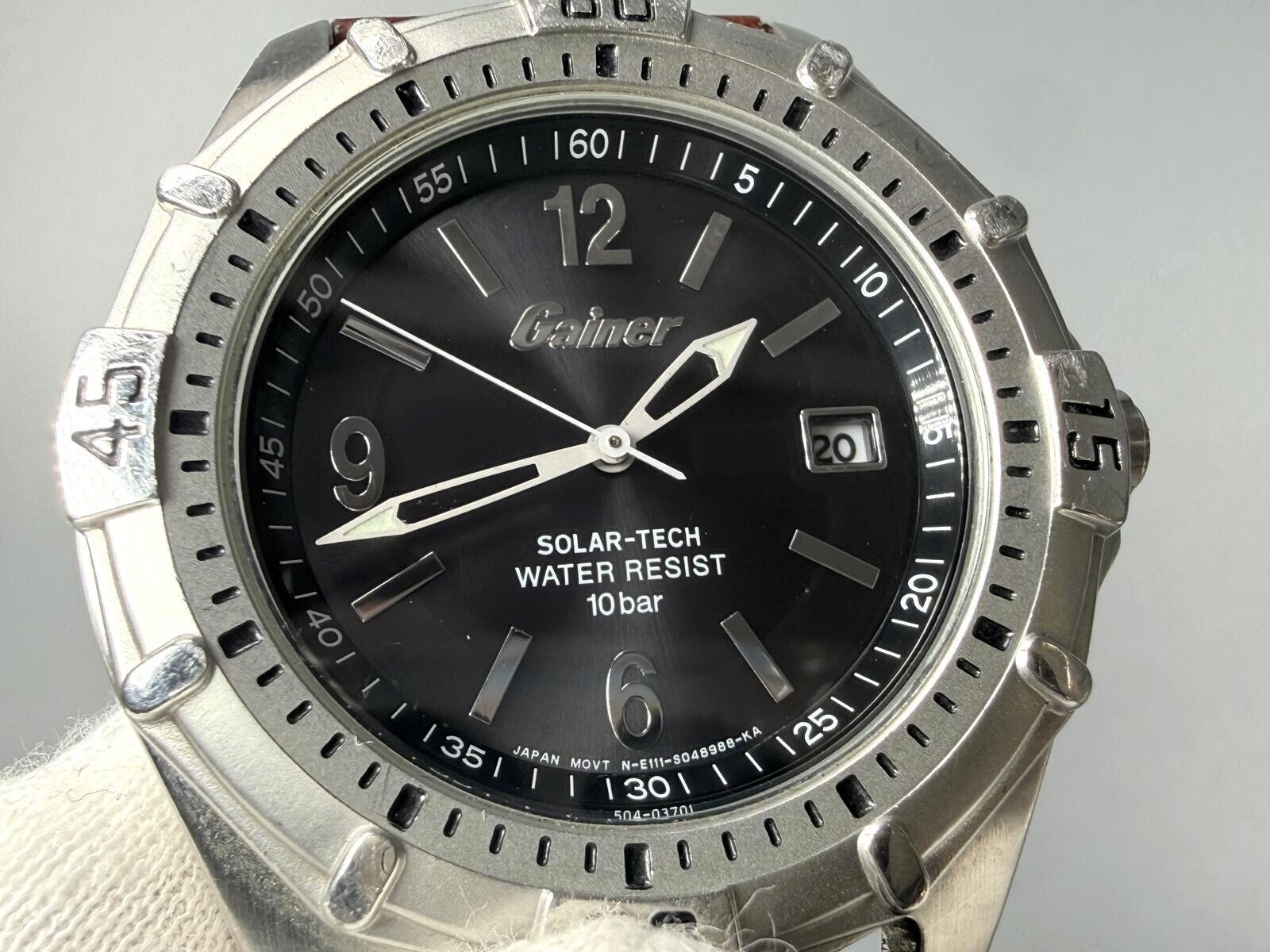 Citizen Gainer Solar-Tech E111-S029155 Date 39mm Men’s Watch New Battery
