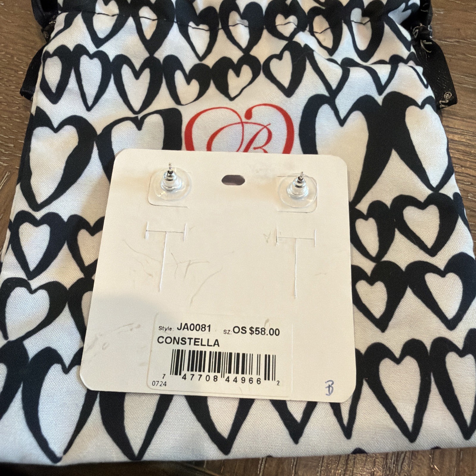 Brighton NWT Constella Cluster Post Earrings W/Pouch Retailed $58 **RETIRED**