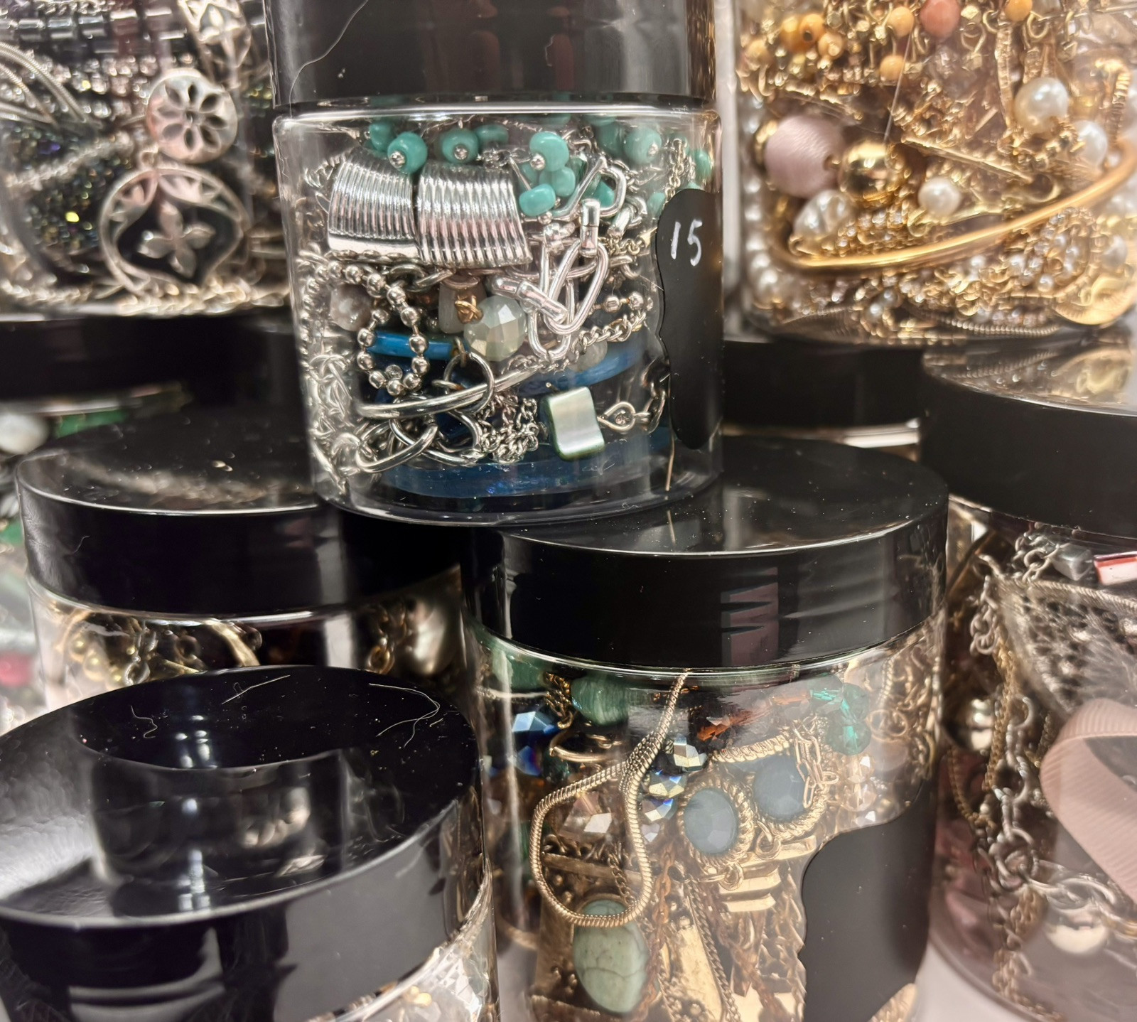 Mystery Jewelry Jar- All Wearable – No Junk Curation Available 4 Sizes