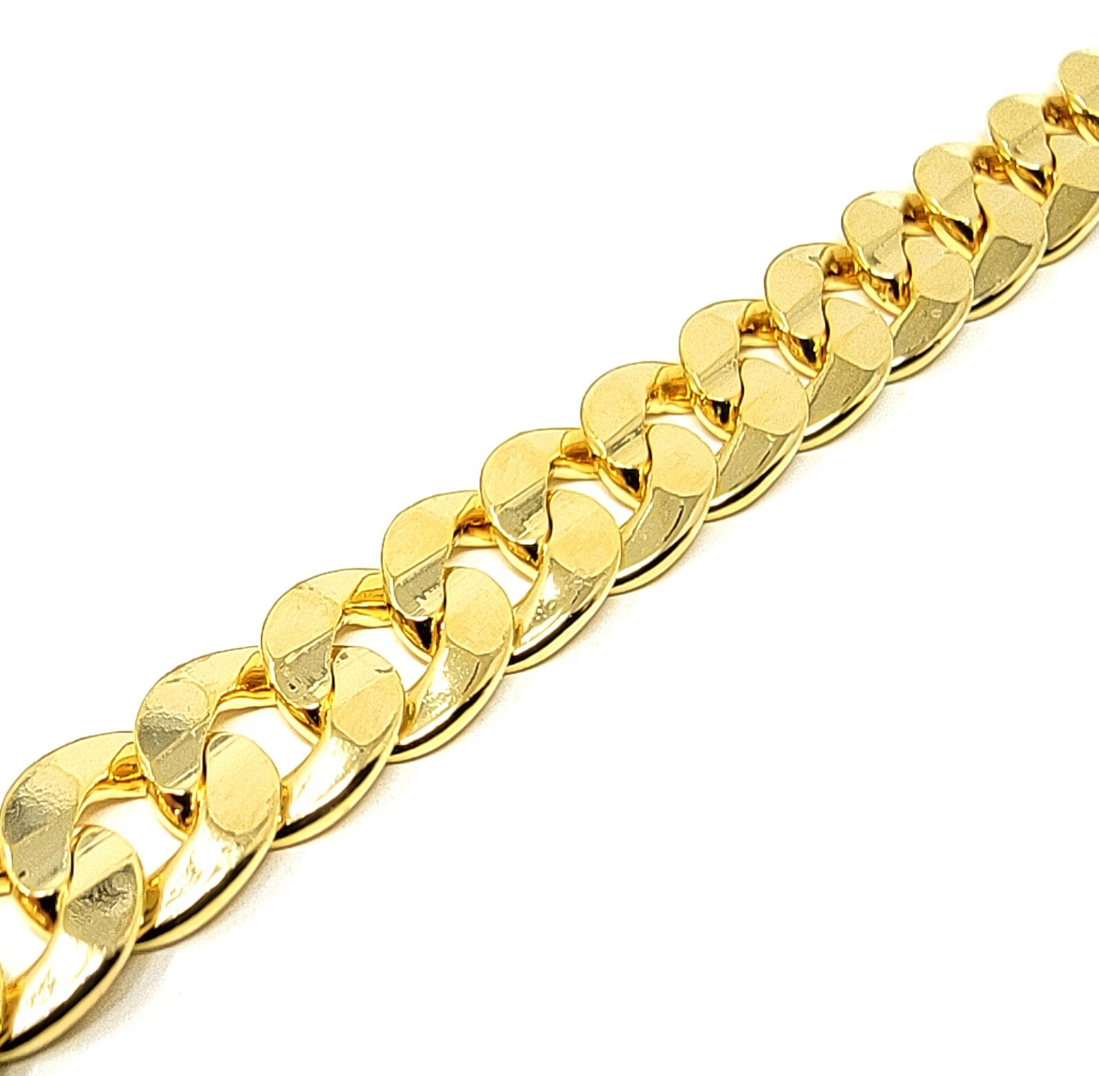 Ankle Bracelet for Women Concave Cuban Chain Anklet 8″,9″,10″,11″,12″ Small-Plus