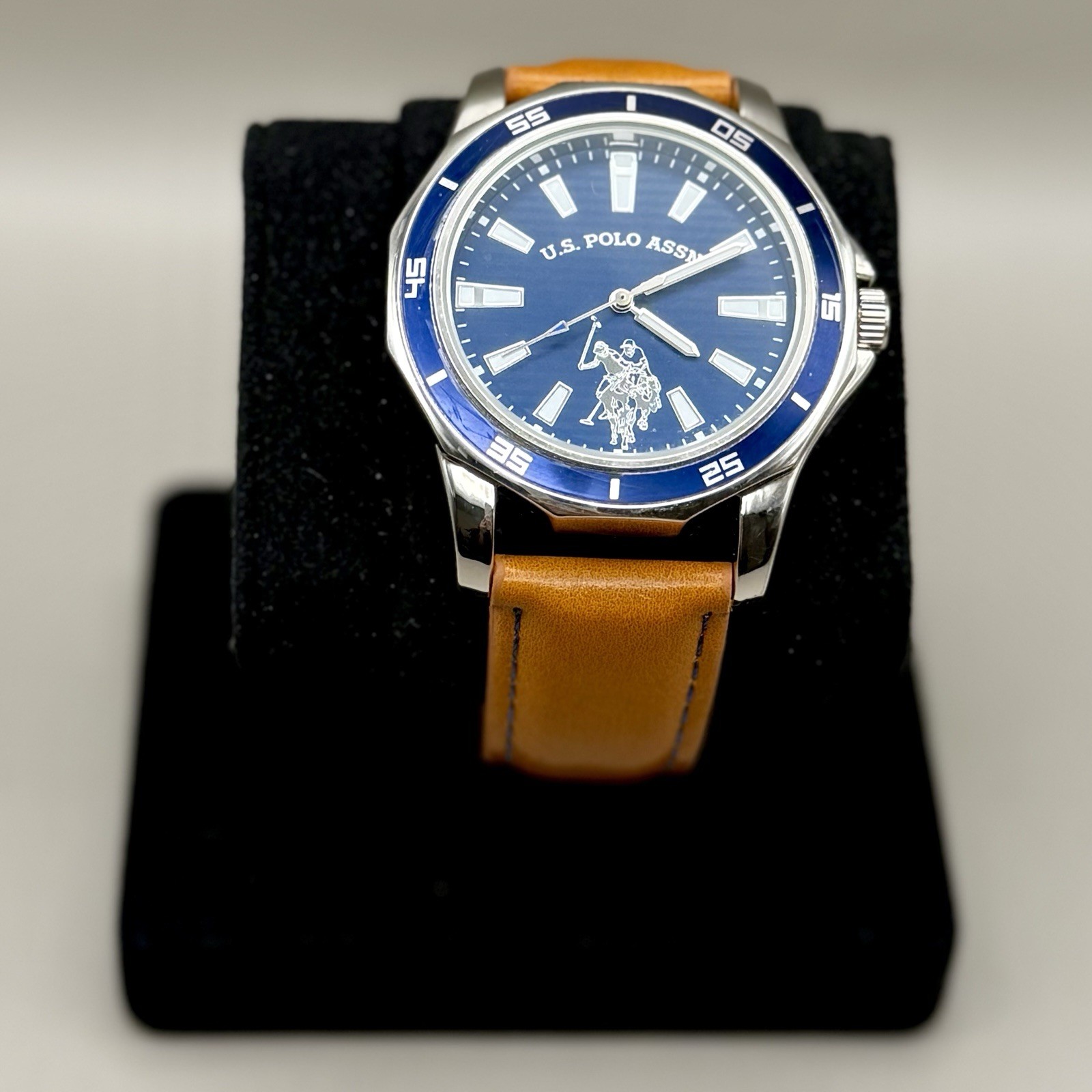 U.S. Polo Assn Men’s Watch USC50467KL Blue Dial NEW – NEW BATTERY – NO BOX