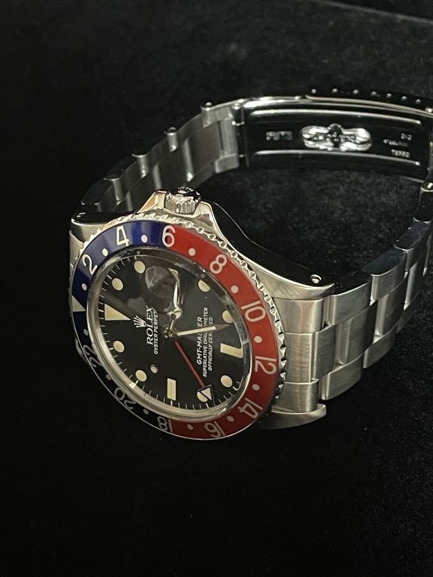 1966 Rolex Pepsi GMT-Master 1675 Black Matte Dial SS Oyster No Papers 40mm