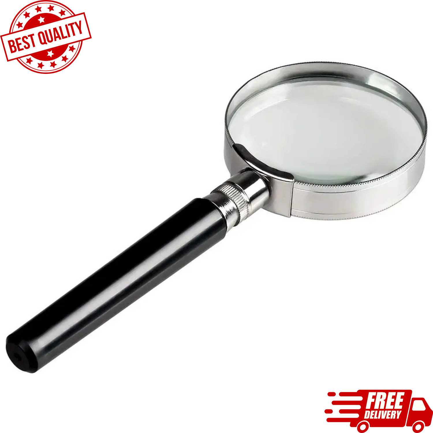 10X Magnifying Glass 10X Handheld Reading Magnifier – 50MM Large Magnifying