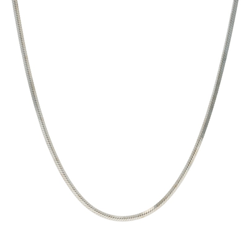 Sterling Silver Diamond Cut Snake Chain Necklace 24″ 925