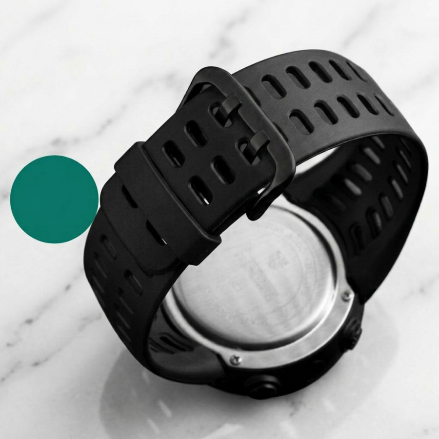 Men’s Digital Watch Army Military Sport Digital Black Silicone Strap Wristwatch