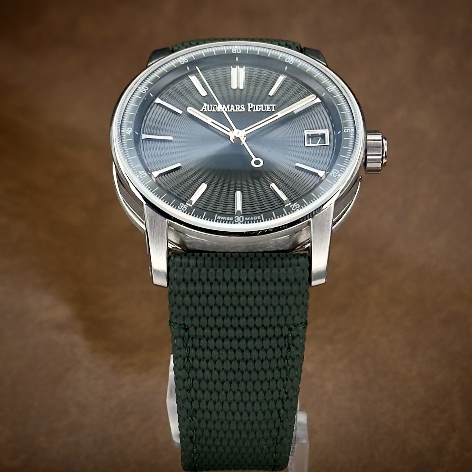 Audemars Piguet CODE 11.59 15210ST.OO.A056KB.01 Green Dial Steel Full Set 2024
