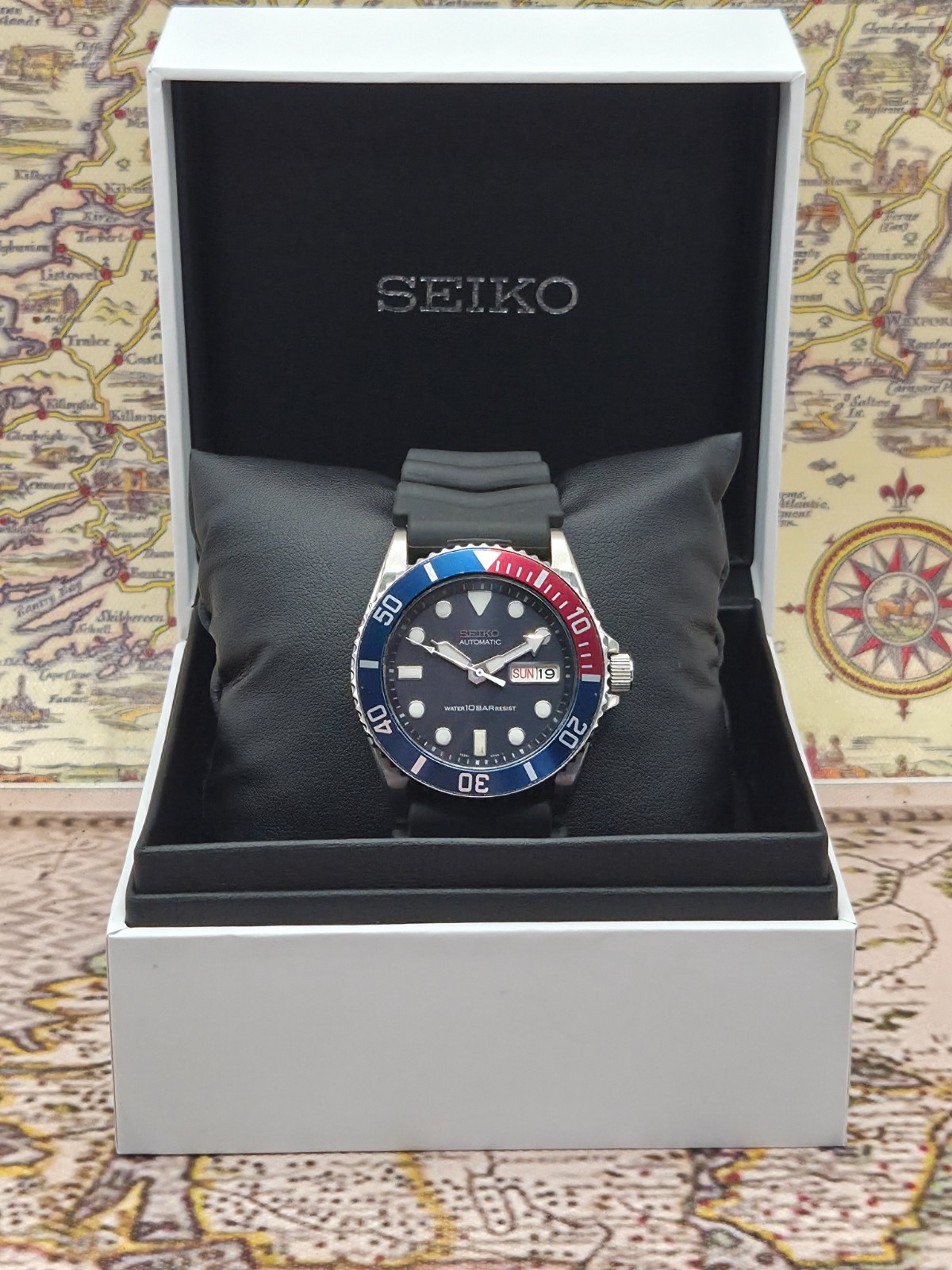 Seiko Mens Automatic Watch SKX033 Scuba Diver 100m 7S26-0040 c.November 1997 BOX