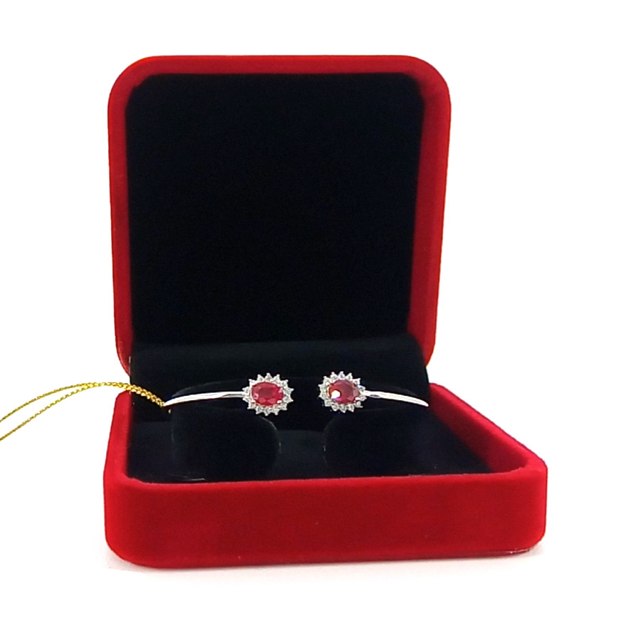 🔥🔥🔥Exclusive RUBY Bracelet in Silver & White Gold🔥🔥🔥