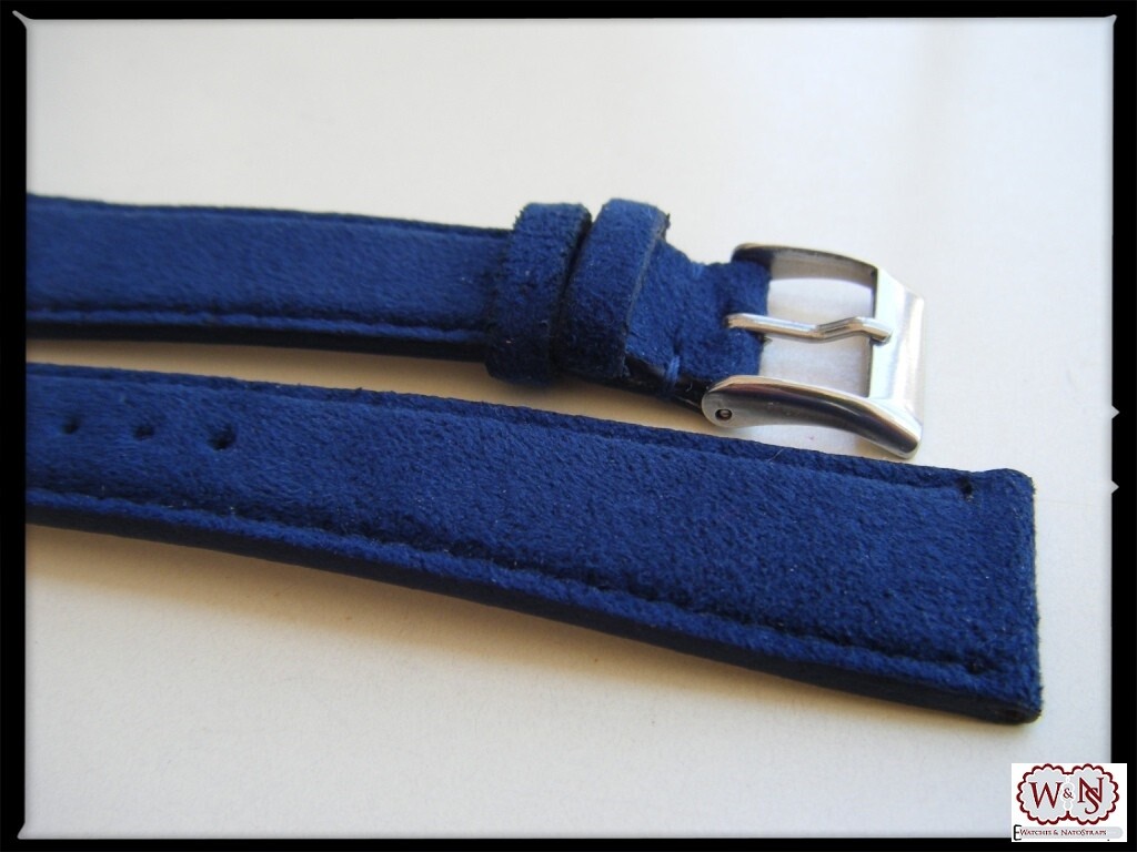 Navy Blue Alcantara Strap 20/16