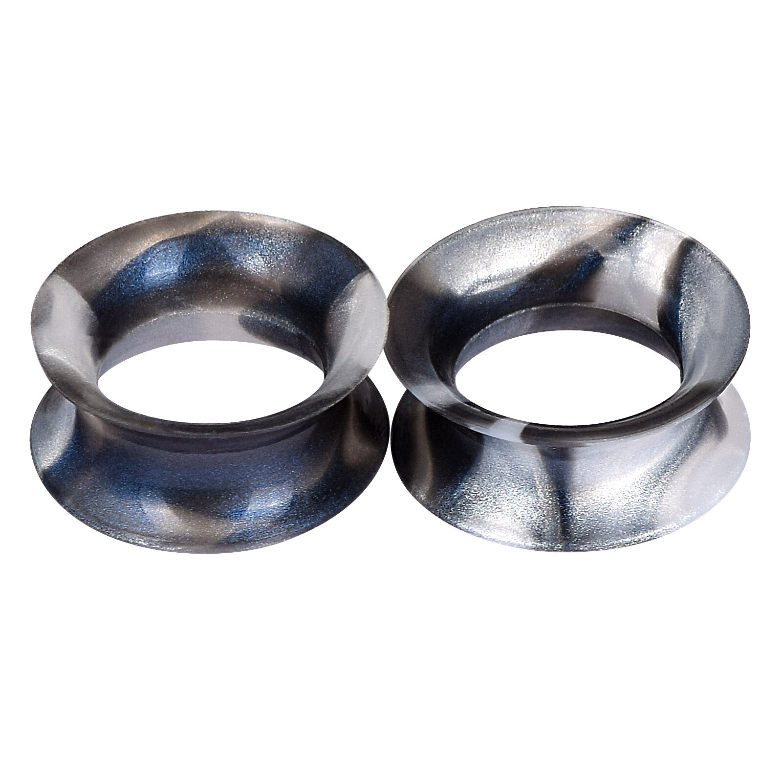 2PCS Soft Silicone Ear Gauges Flesh Tunnels Plugs Stretchers Expander Camouflage