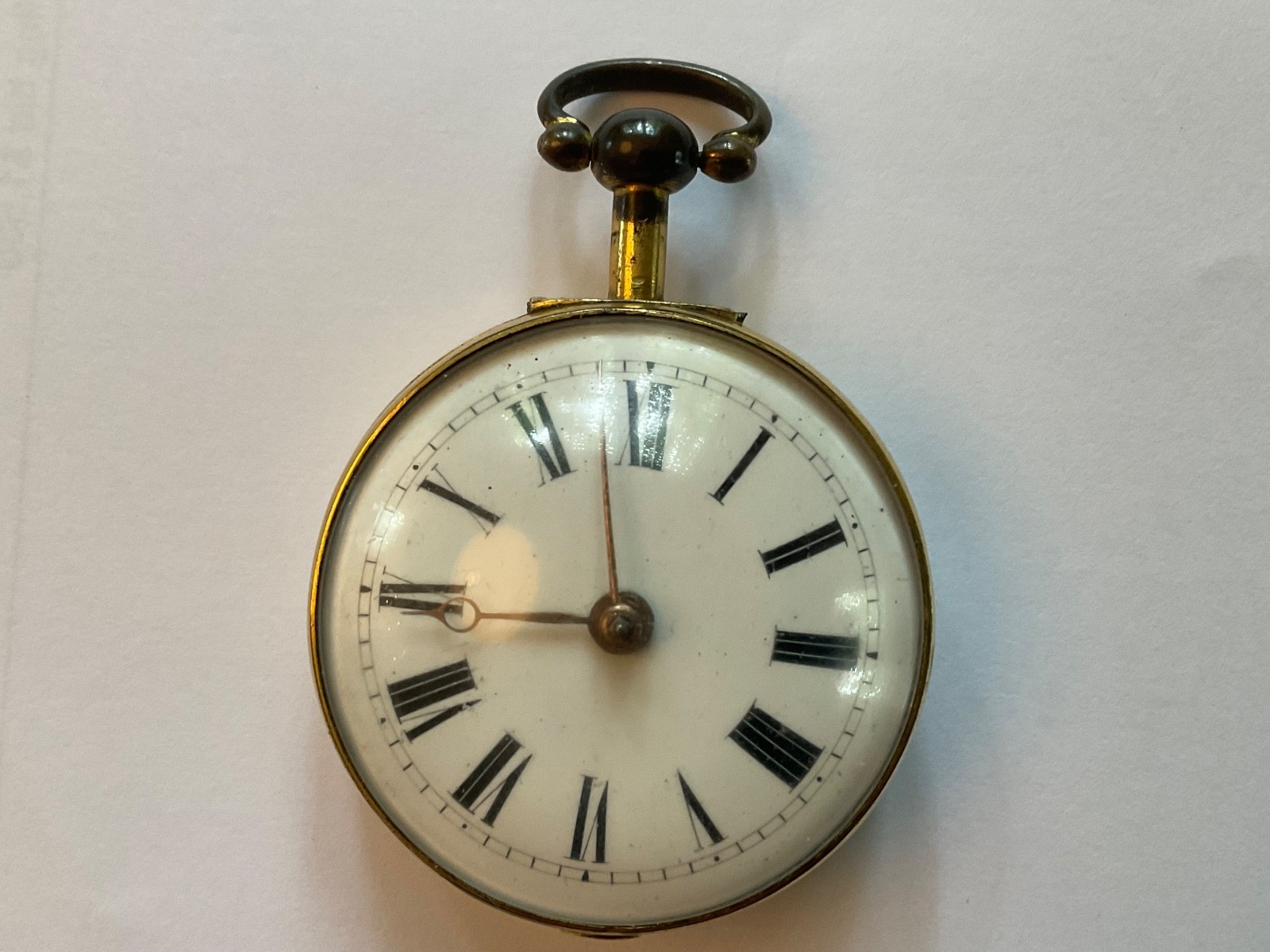 Georgian English Verge Fusee Pocket Watch Hampston & Prince Running 48mm c 1790