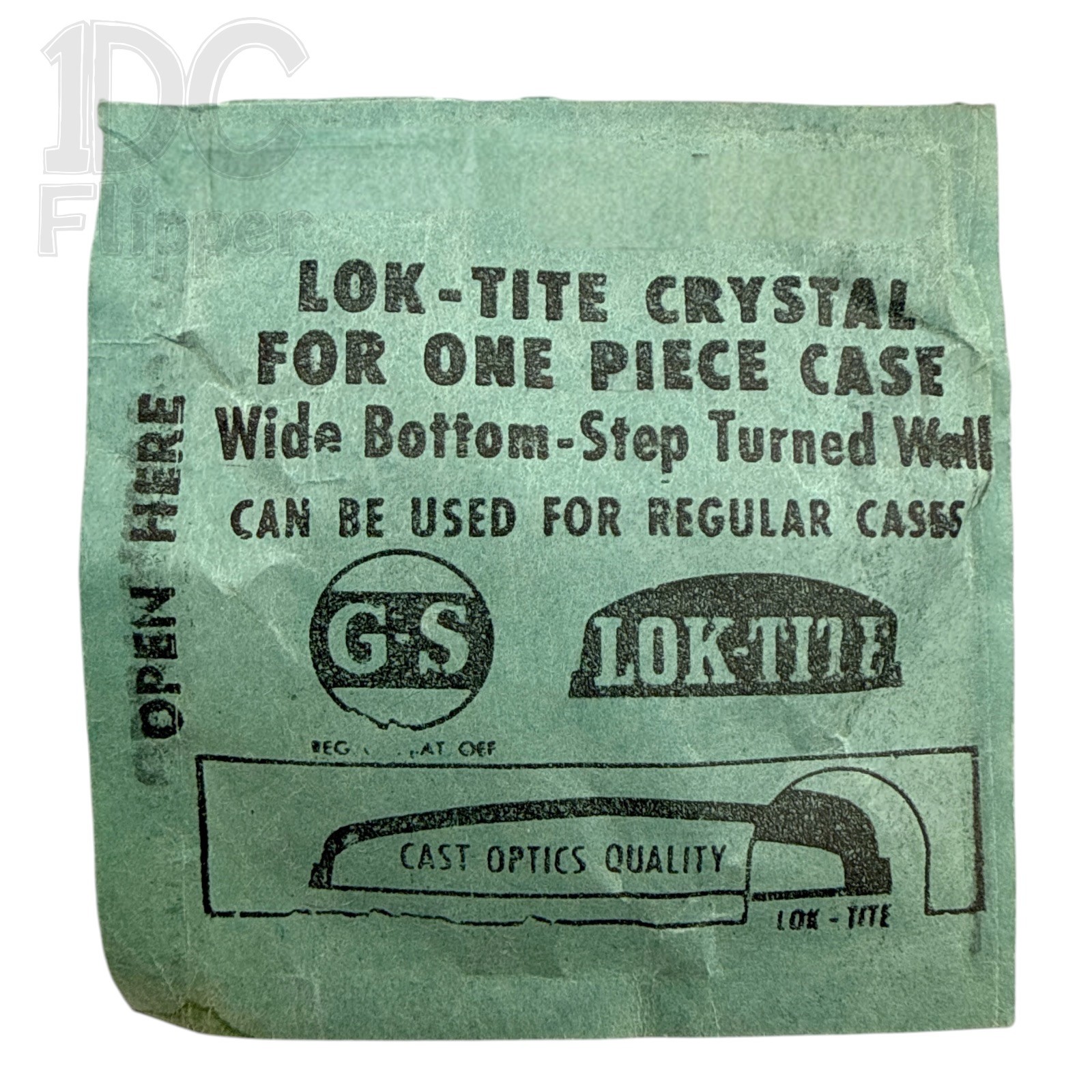 Round Step Watch Crystal G-S Lok-Tite 24.4mm to 33.3mm NOS Choice Read!