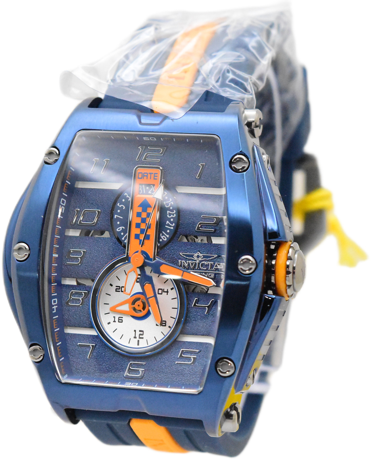 Invicta S1 Rally Diablo Racing RPM Men’s 50mm Blue & Orange Quartz Watch 47388