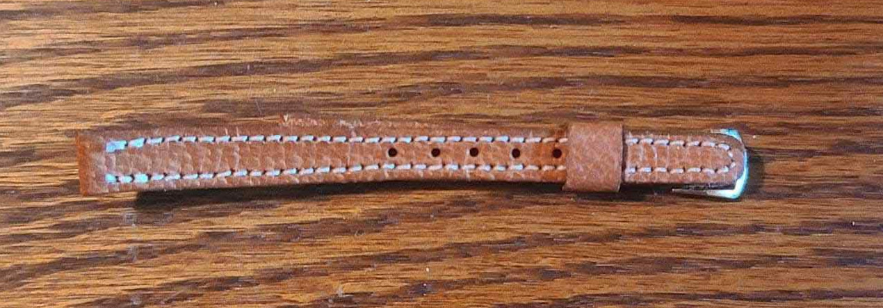 Woman’s Genuine Pigskin Tan Watch Band 9.5mm – 3/8″ NOS