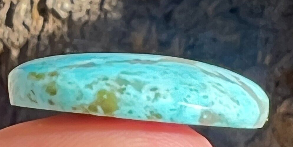 25cts Authentic Blue KINGMAN TURQUOISE Handmade Cab