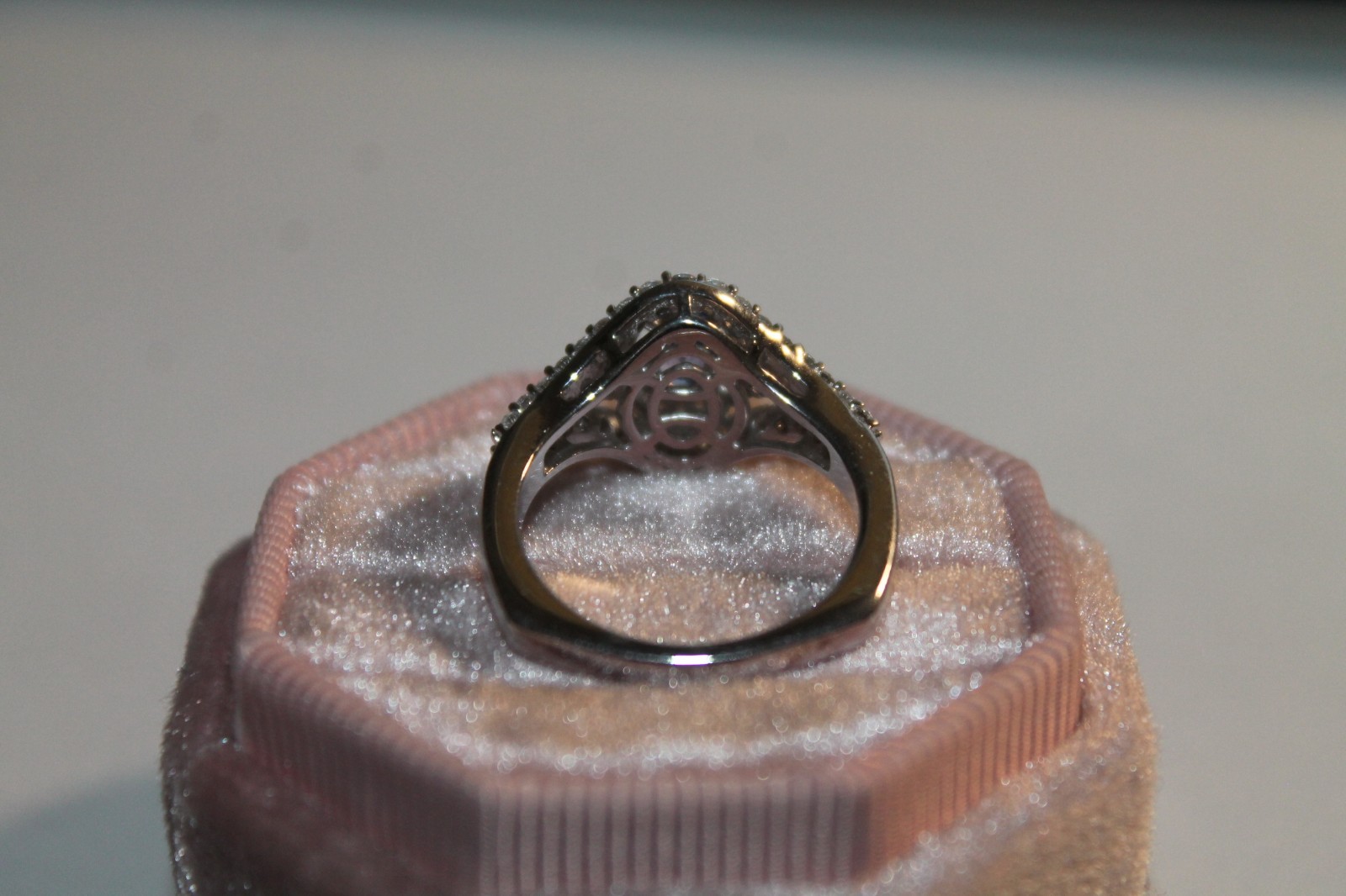 Tanzanite and Diamond 925 Silver Ring Size 7, STS Karis