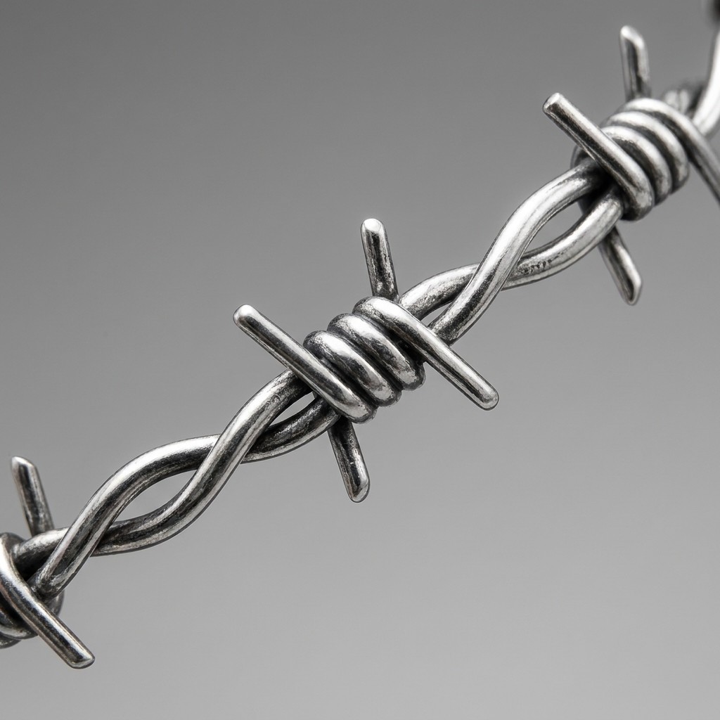 Barbed Wire Necklace Gothic Choker Metal Punk Hip Hop Chain Unisex