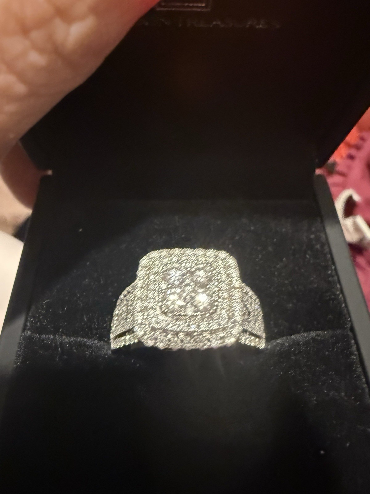 AGI 18k White Gold Diamond Ring 1.20ct VS F-G Very Good Cut Size 9 w/ AGI Cert