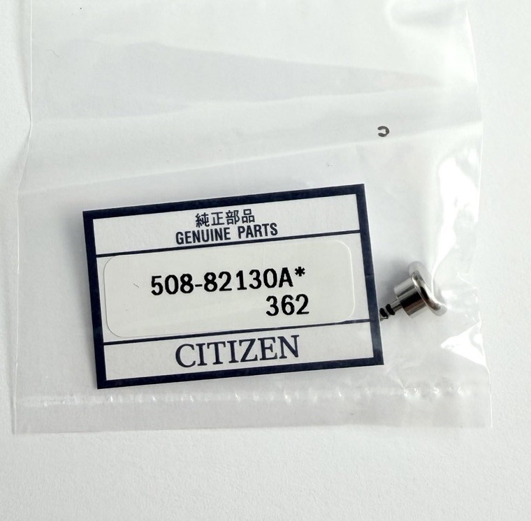 Citizen Eco-Drive H820-S087091 S/S Chrono Push Button Pusher Part 508-82130A