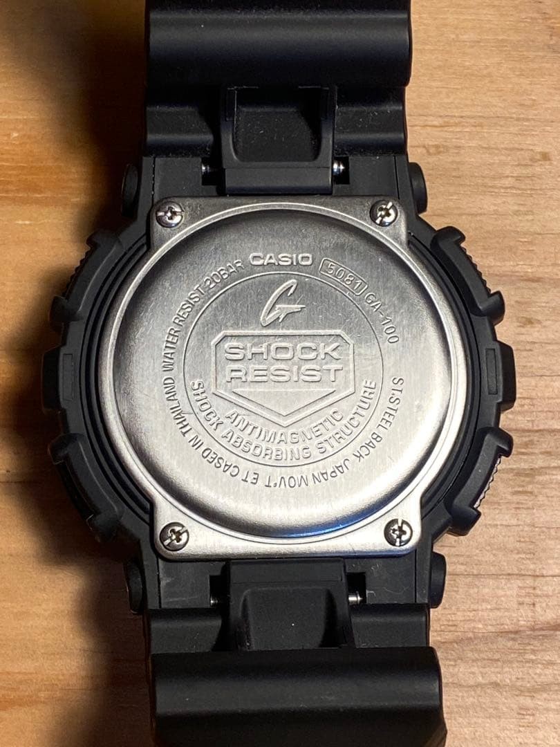 CASIO G-SHOCK GA-100 1A1FJ Watch, Black