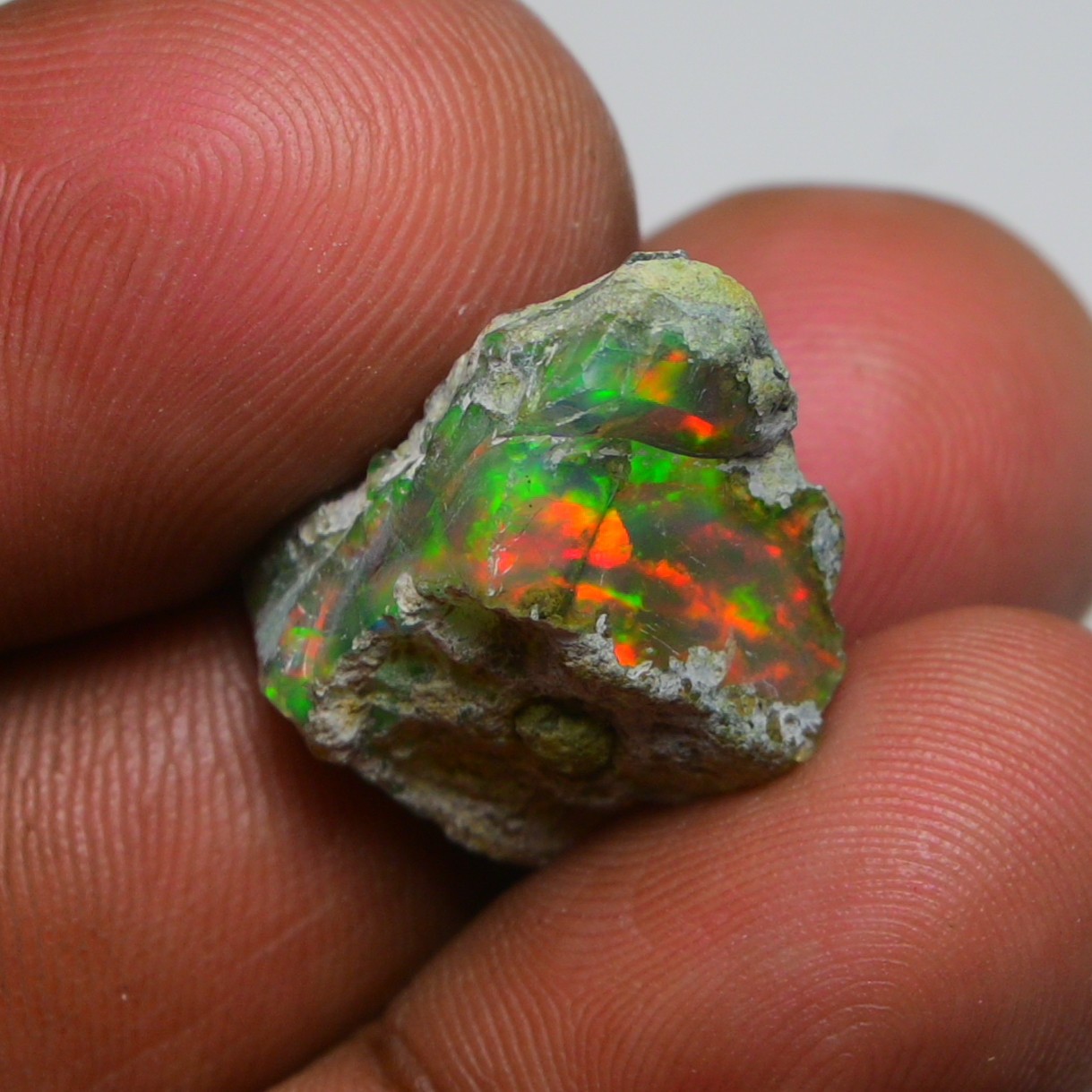 Jewelry Grade Black Opal Rough 11.70 Ct, Natural Ethiopian Opal Raw, Fire Opal