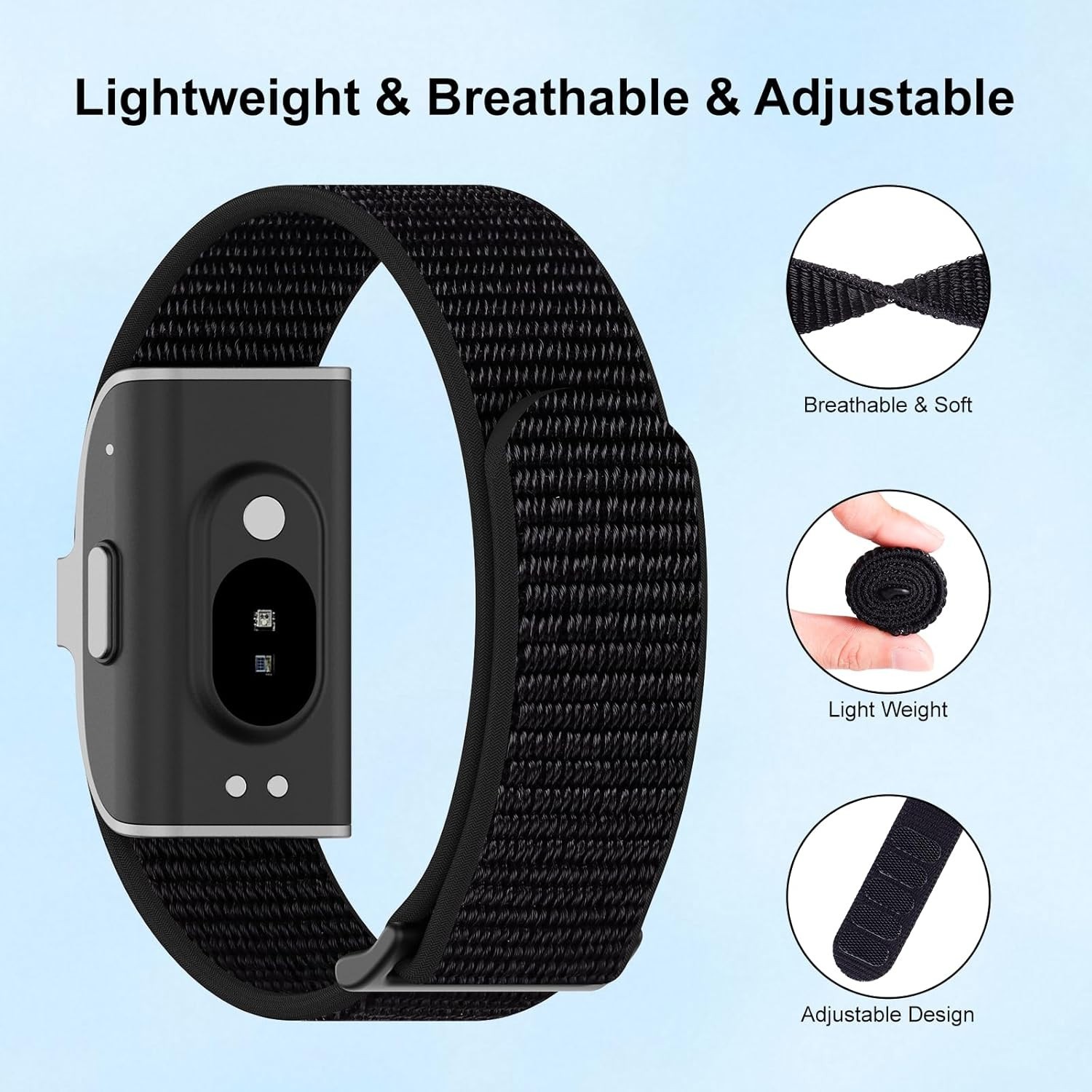 Secure Hook and Loop Wristband for Hume Band – Comfort for Active Lifestyles