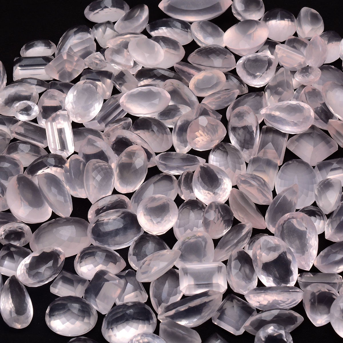 Natural Rose Quartz Finest Quality Faceted Cut Untreated Loose Gemstones