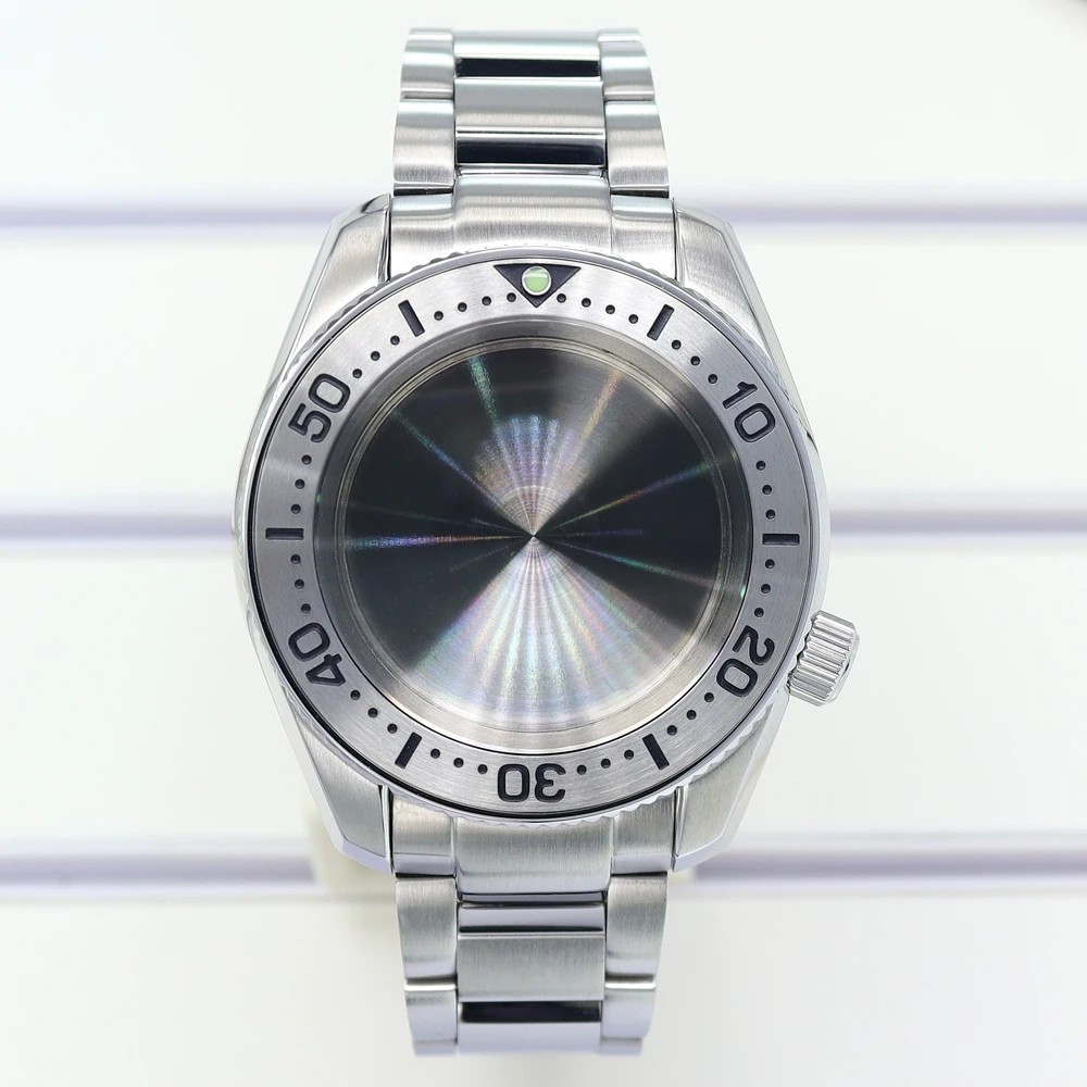 42mm Watch Case Strap Sapphire Crystal Set For NH35 NH36 NH34 NH38 4R36