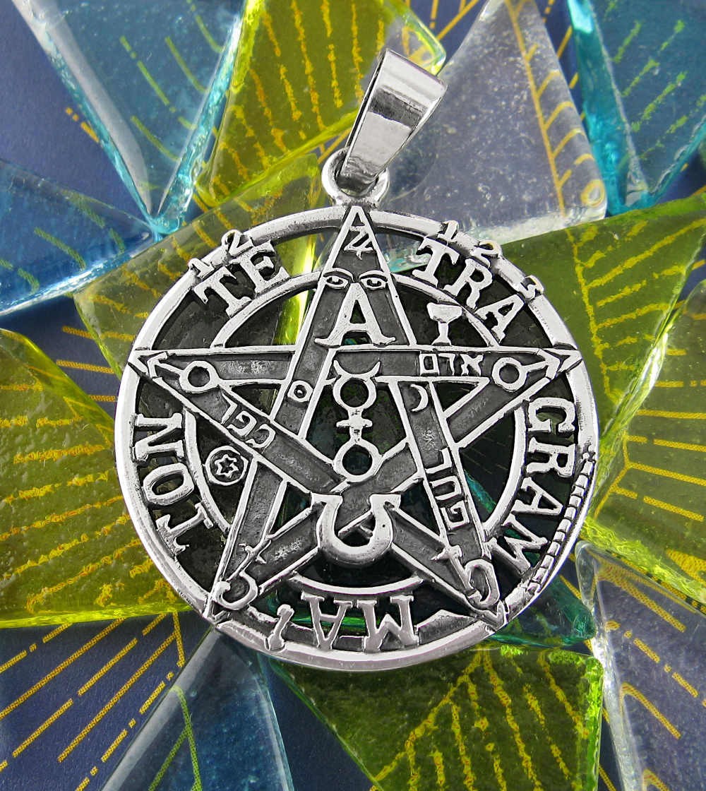 Tetragrammaton Yahweh HaShem Pendant ONLY No CHAIN Oxidized wh493