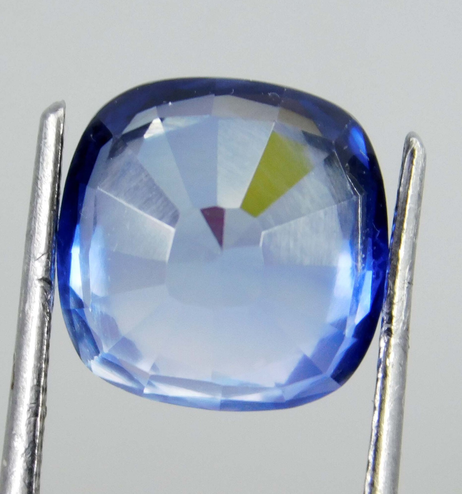 CERTIFIED 7.30 Ct Natural California Rare Blue Benitoite Cushion Cut Gemstone