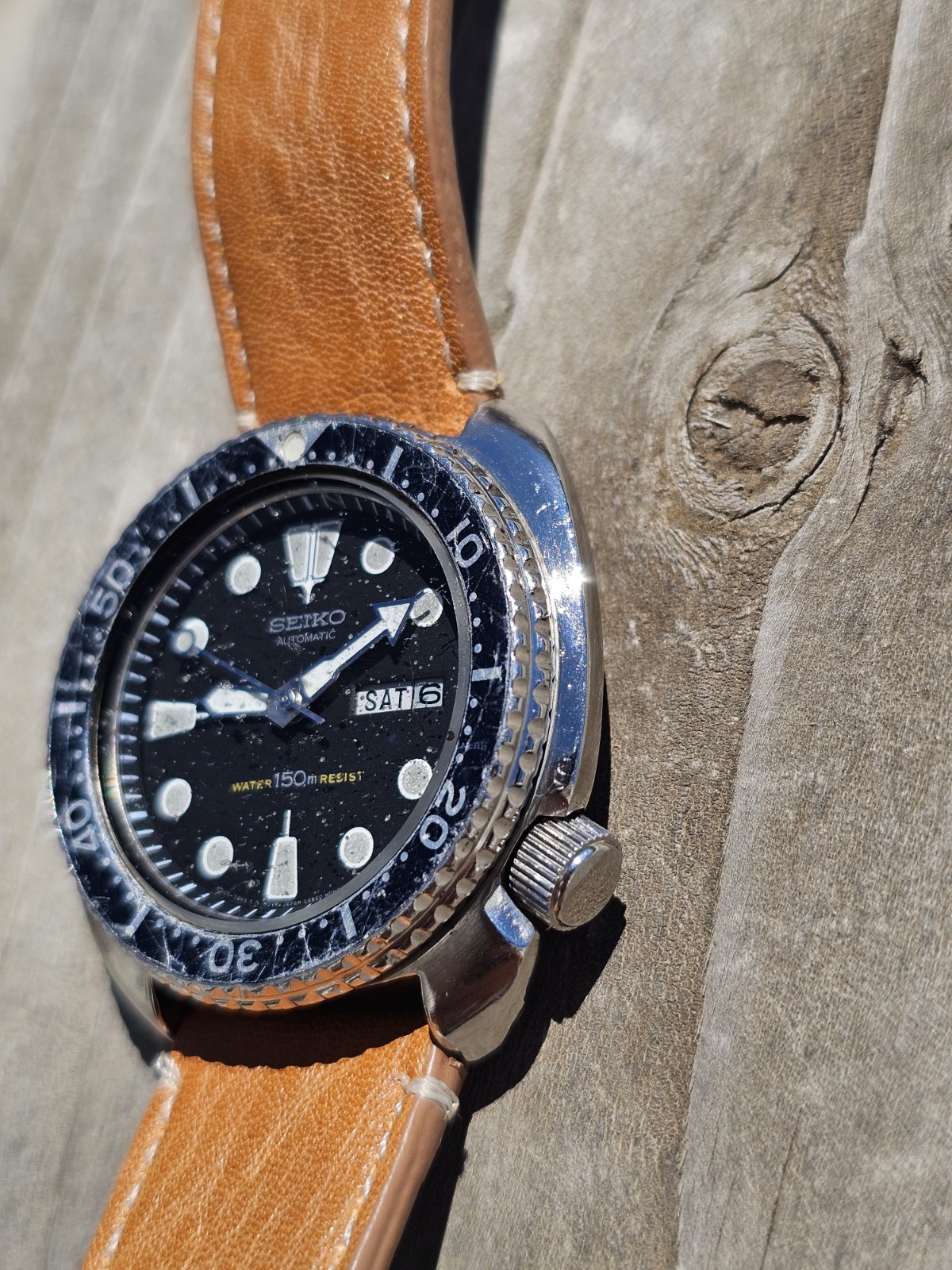 Vintage Seiko Automatic 6309-7040 Turtle Diver Fully Functional Day – Date.