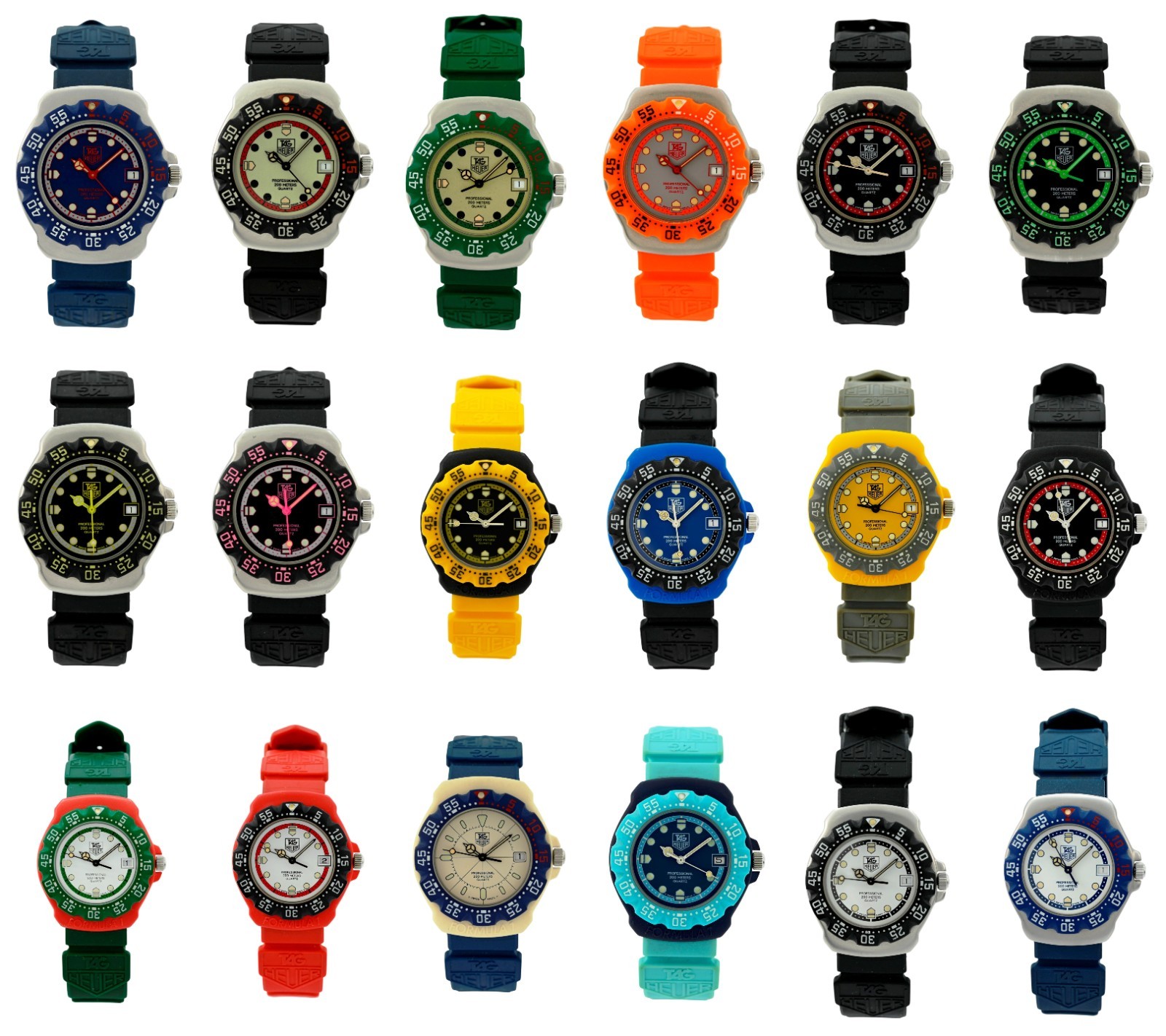 Complete 18 Watch Collection! Tag Heuer (Pre-Kith) Formula 1 Men’s 35mm Watches!