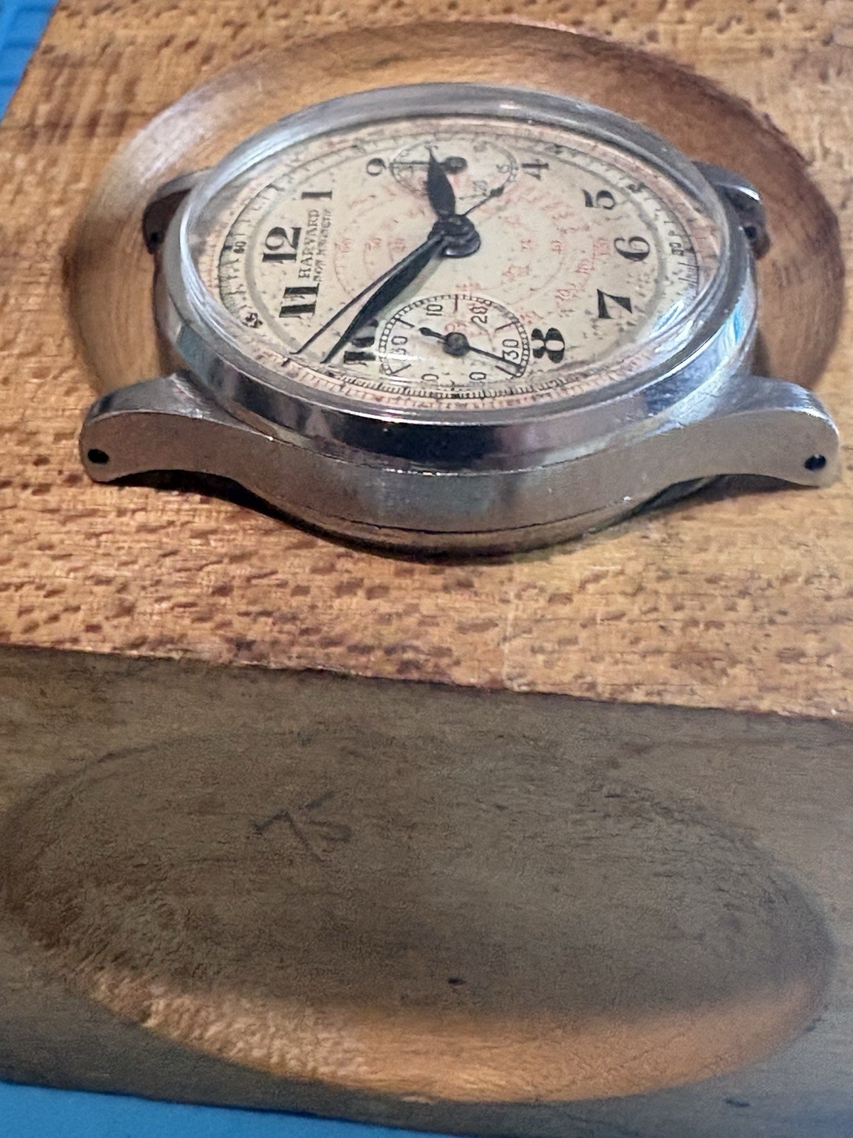 Harvard Valjoux 23vz Chronograph Watch 40-50s Vintage Rare Sleeper
