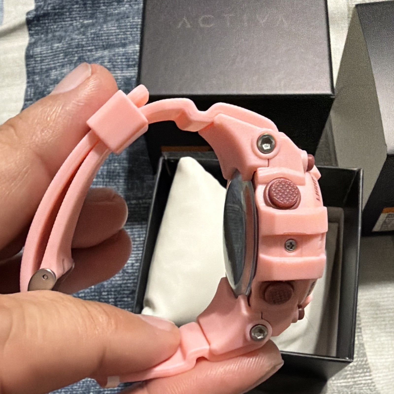 Activa Women’s Pink Digital Quartz Sport Watch 50m Alarm w/ Box & Manual 46mm