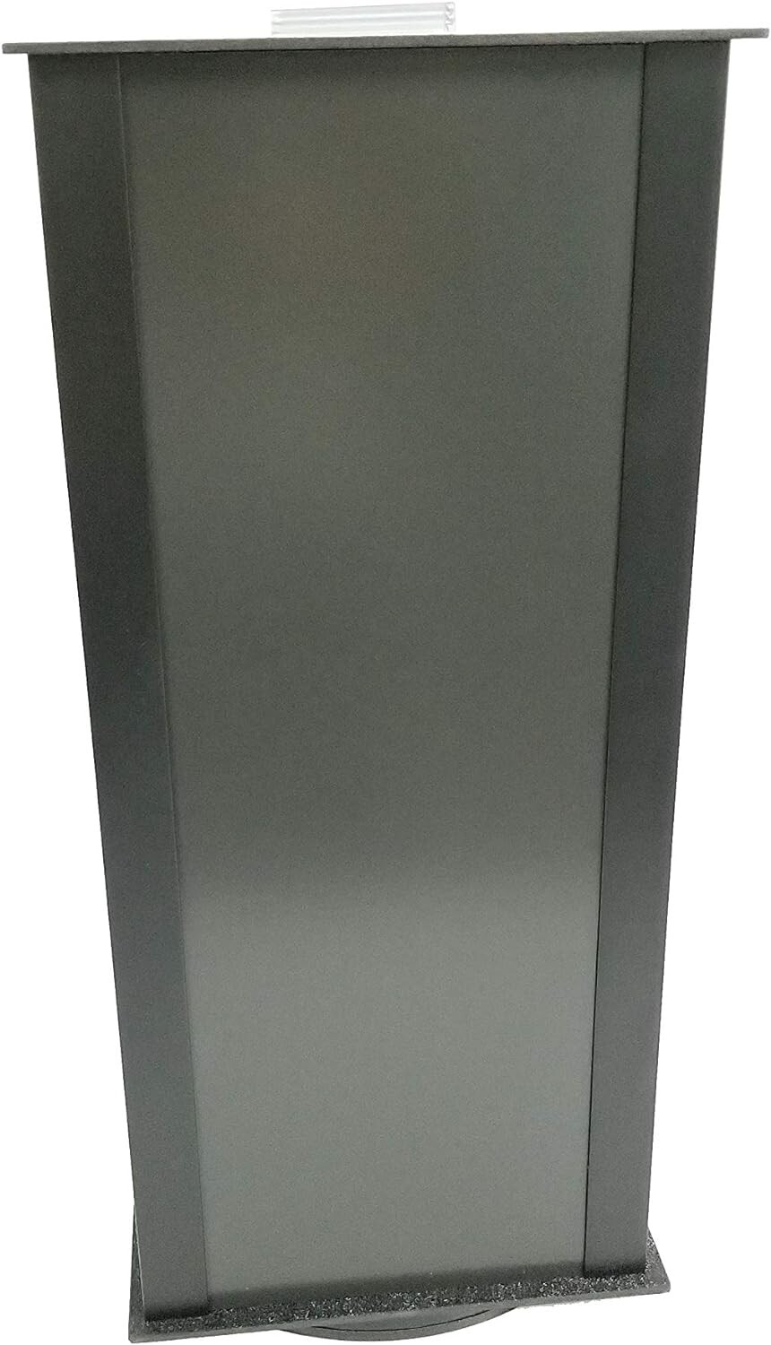 Metal All Black 4-sided Revolving Countertop Display for Magnets (19 x 8 1/2 in)