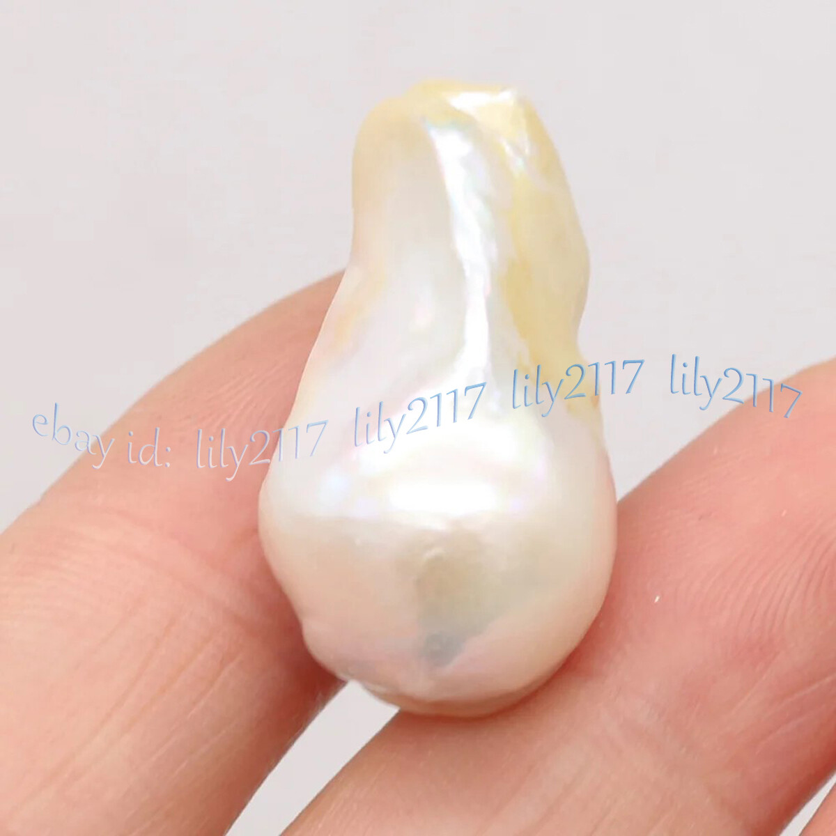 1 pc No Hole 15-30mm Natural Freshwater Baroque Keshi Pearl Loose Beads DIY