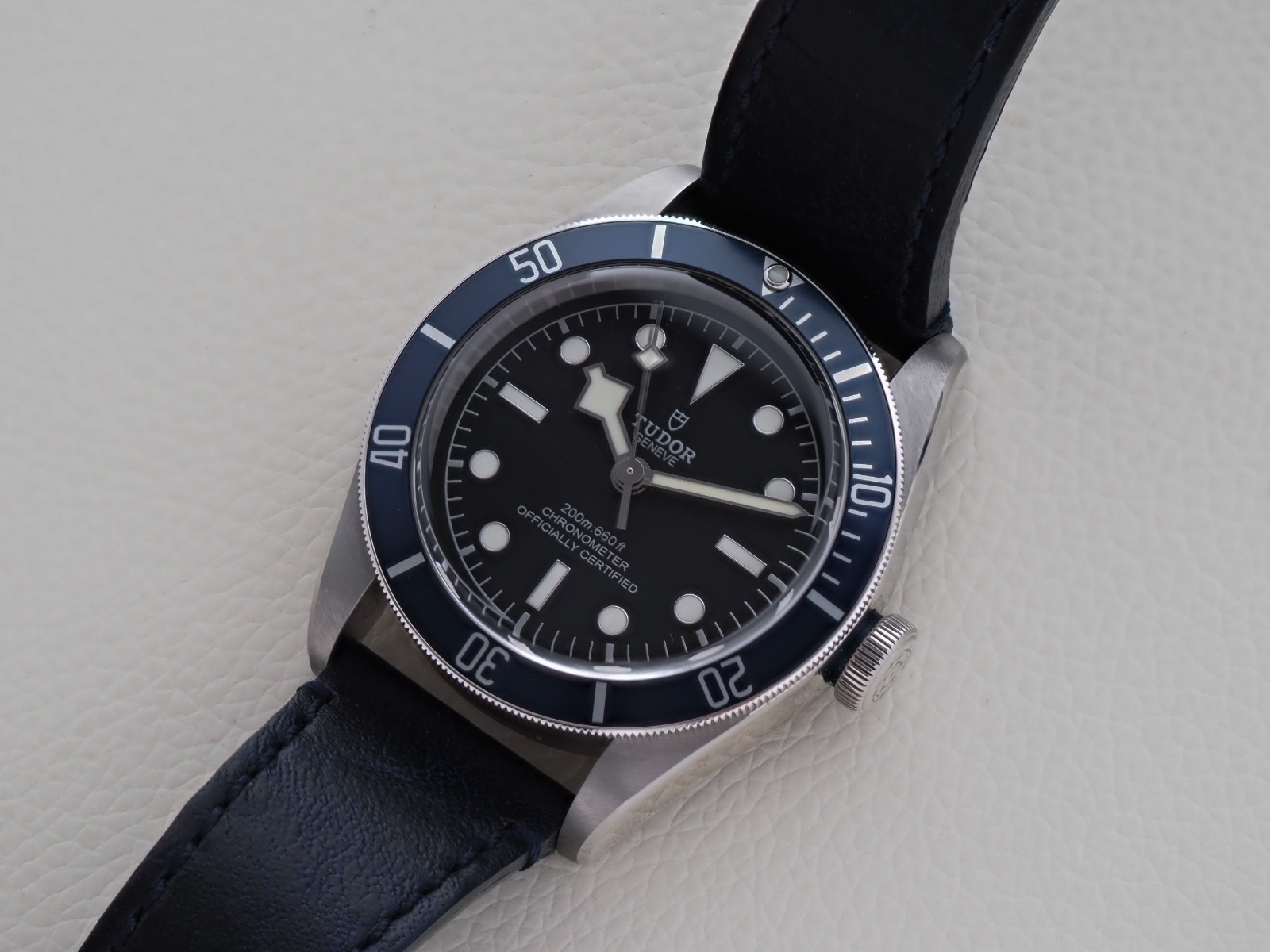 Tudor Heritage Black Bay 41 Leather Band 79230B Blue Dial Box Papers 2022