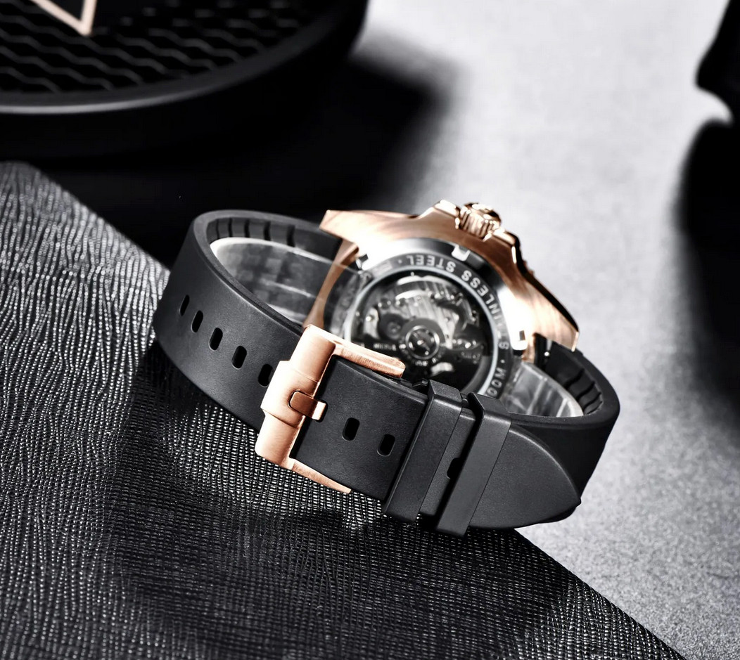PAGANI DESIGN PD-1651 Automatic Mechanical Watch Japan NH35A Black Gold