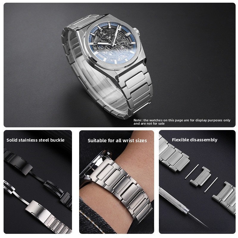 For Zenith DEFY 95.9000.670 High End Solid Stainless Steel Watch Band Strap 22mm