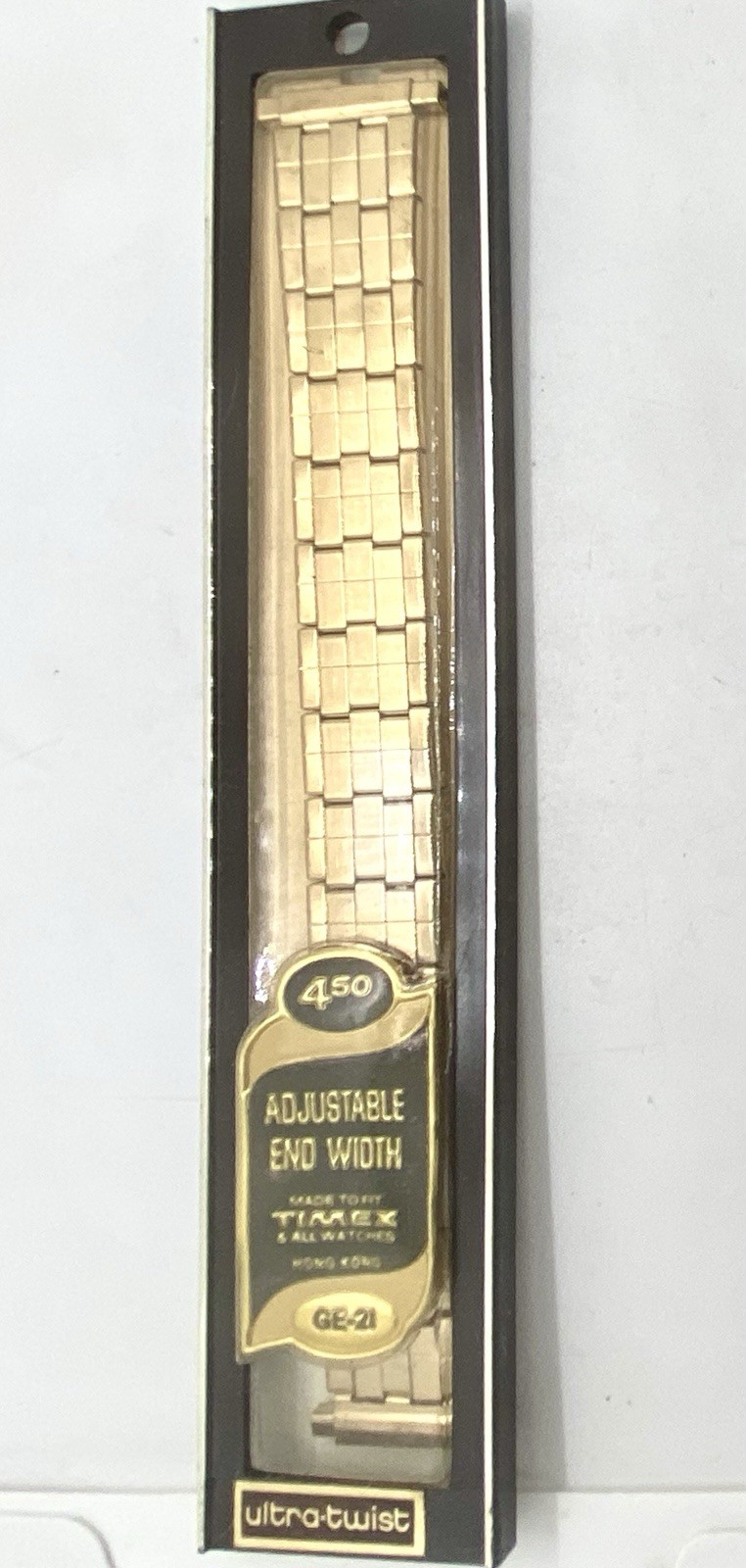 VTG BRITE ULTRA-Twist NEW Old Stock Watch Band GOLD Expansion 16-22mm Lugs NICE!